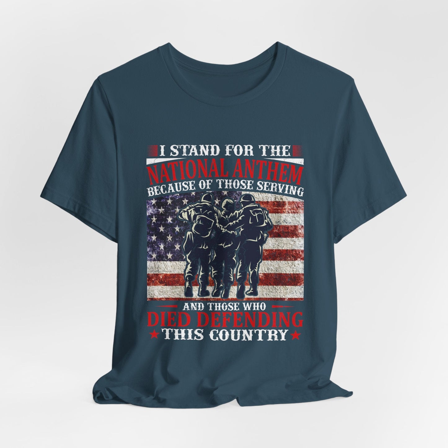Army Veteran Patriotic Graphic Design Unisex Cotton T-Shirt v36