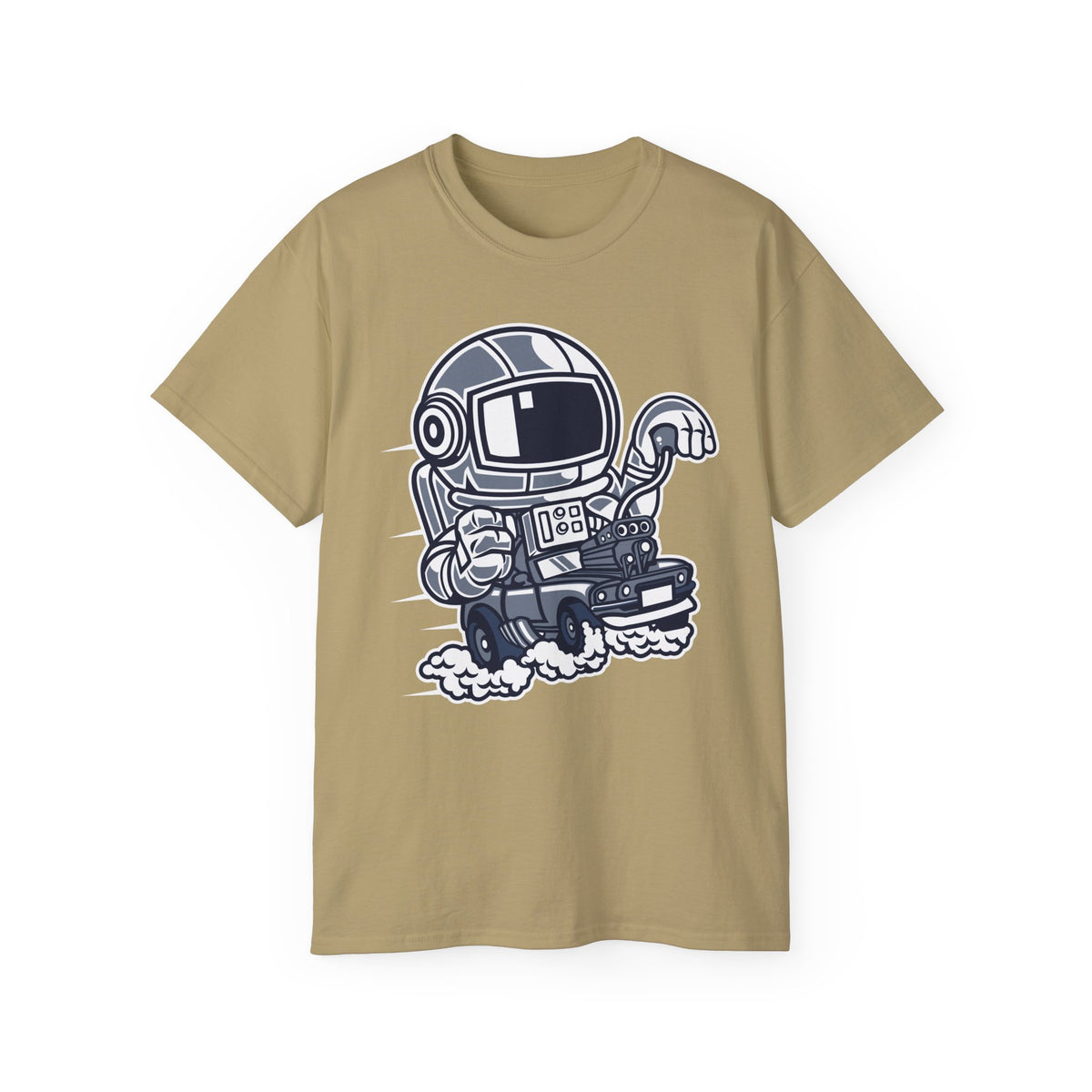 Astronaut Cartoon Graphic Tee Unisex 100 Cotton Gildan T-Shirt 4