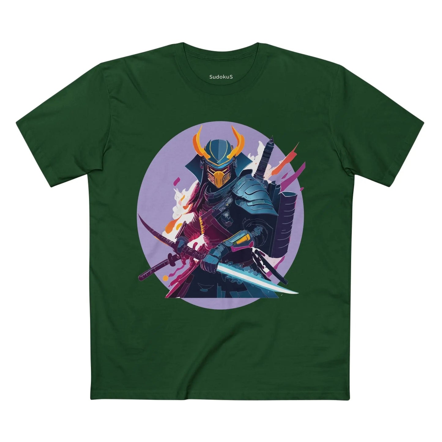Samurai Graphic Unisex 100 Cotton Staple Tee 8