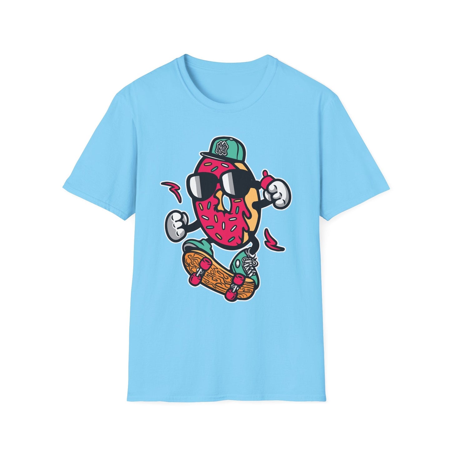 Cartoon T Shirt Animation Tee Funny Art Graphic Shirt Unisex Gildan Softstyle 64000