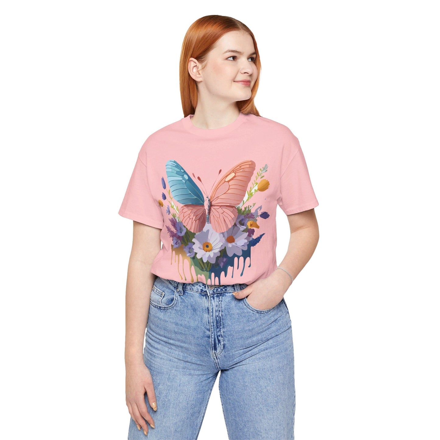 Butterfly Graphic Tee Unisex Art Design Shirt With Vintage Adelpha Artwork
