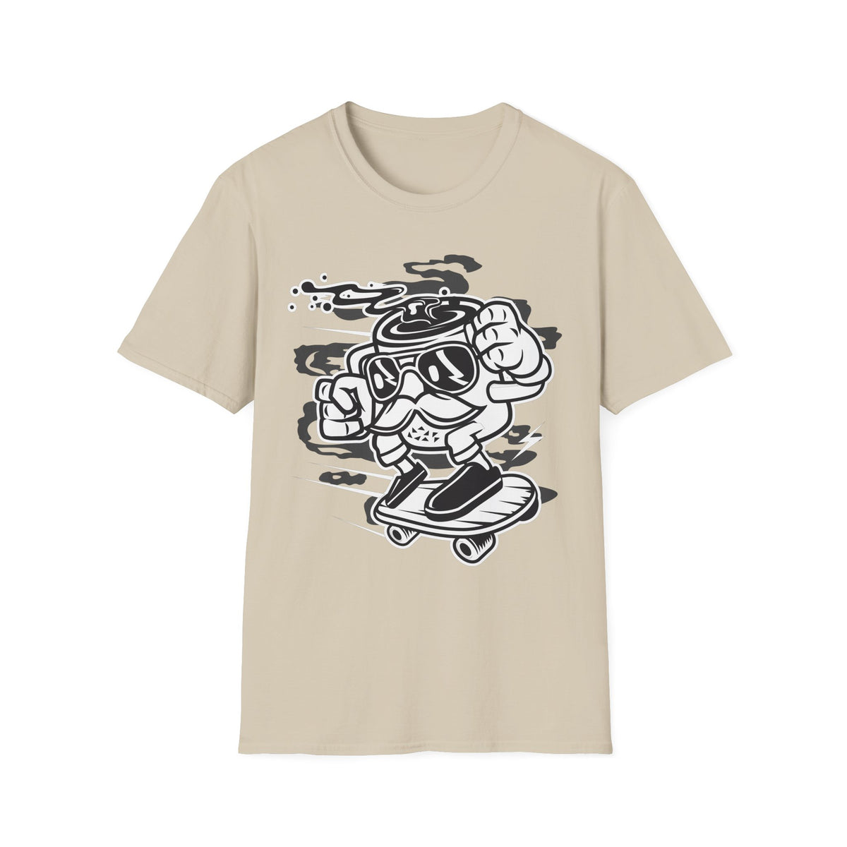 Unisex Cotton T-Shirt with Cartoon Graphic Design