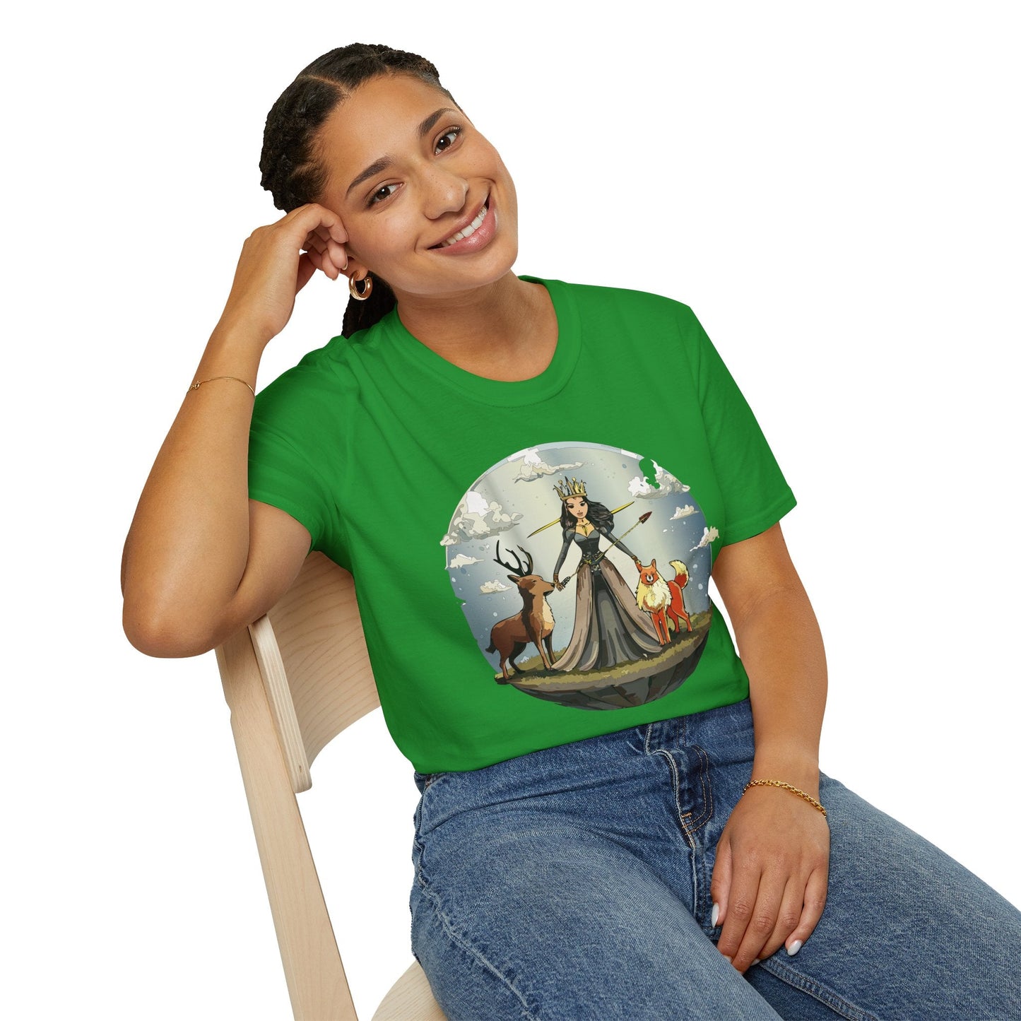 Womens Graphic T Shirt Art Design Tee Softstyle Gildan 64000 Cotton Comfort Fit Casual Wear