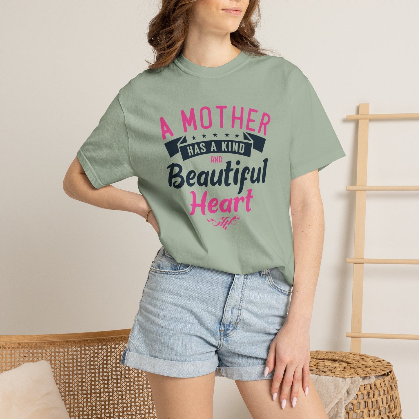 Mom T-shirt Mother Day Mama Tee Unisex Comfort Colors Garment-Dyed Cotton h49