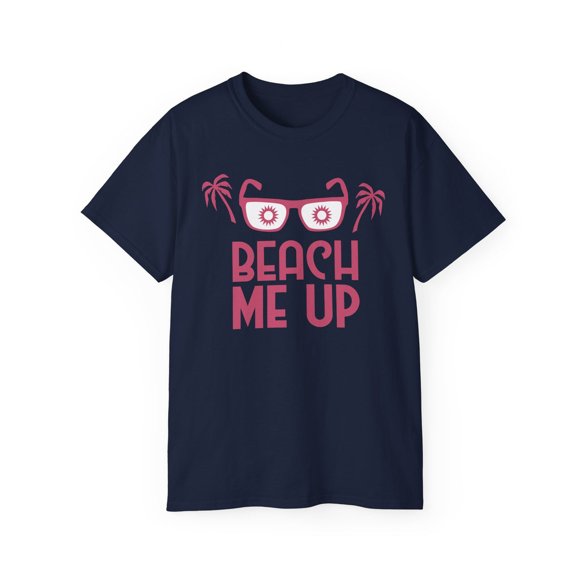 Beach Me Up Tee | Sunglasses Palm Trees Retro Pink Summer Shirt