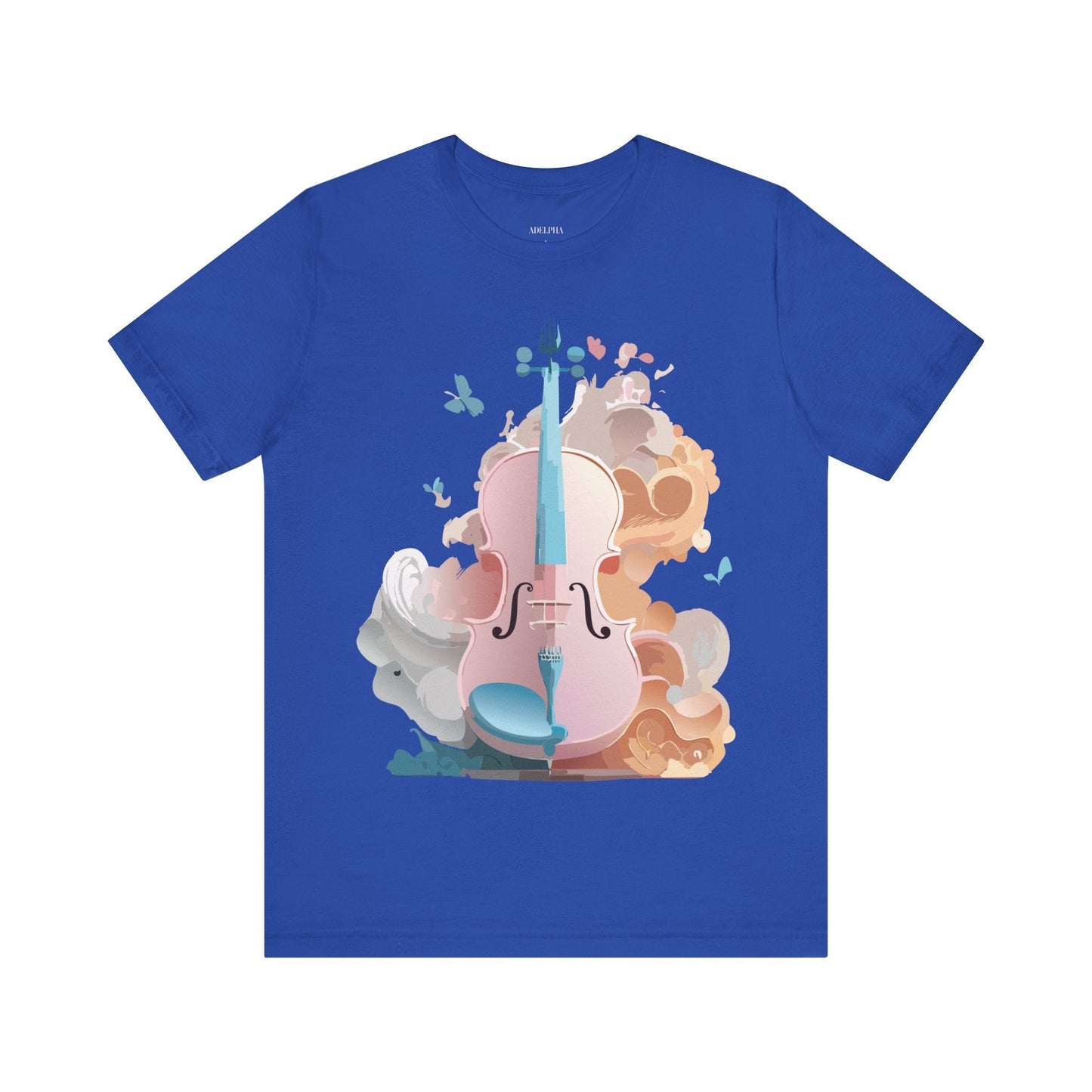 Music Graphic Unisex 100 Cotton Vintage Art with Musical Elements Tee 11