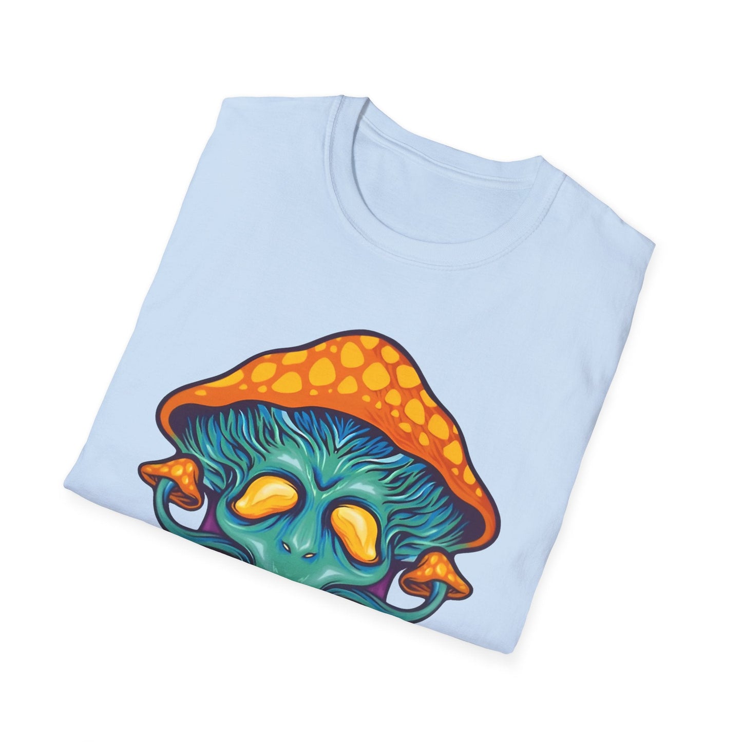 Mashroom T Shirt Unisex Funny Mushroom Design Tee 100 Percent Cotton Softstyle Collection