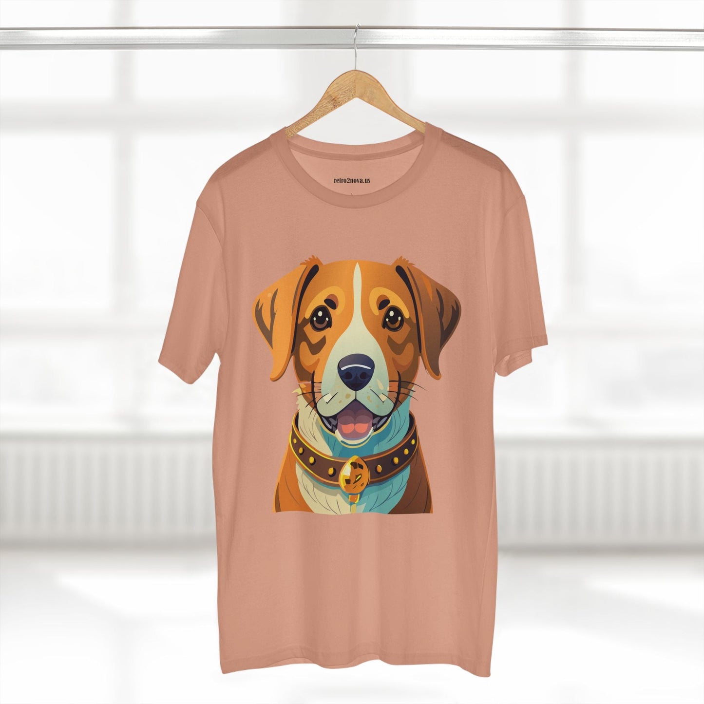 Retro2Nova Unisex Dog Shirt Premium Cotton Tee With Original Art Design Animal Print For Everyday Comfort