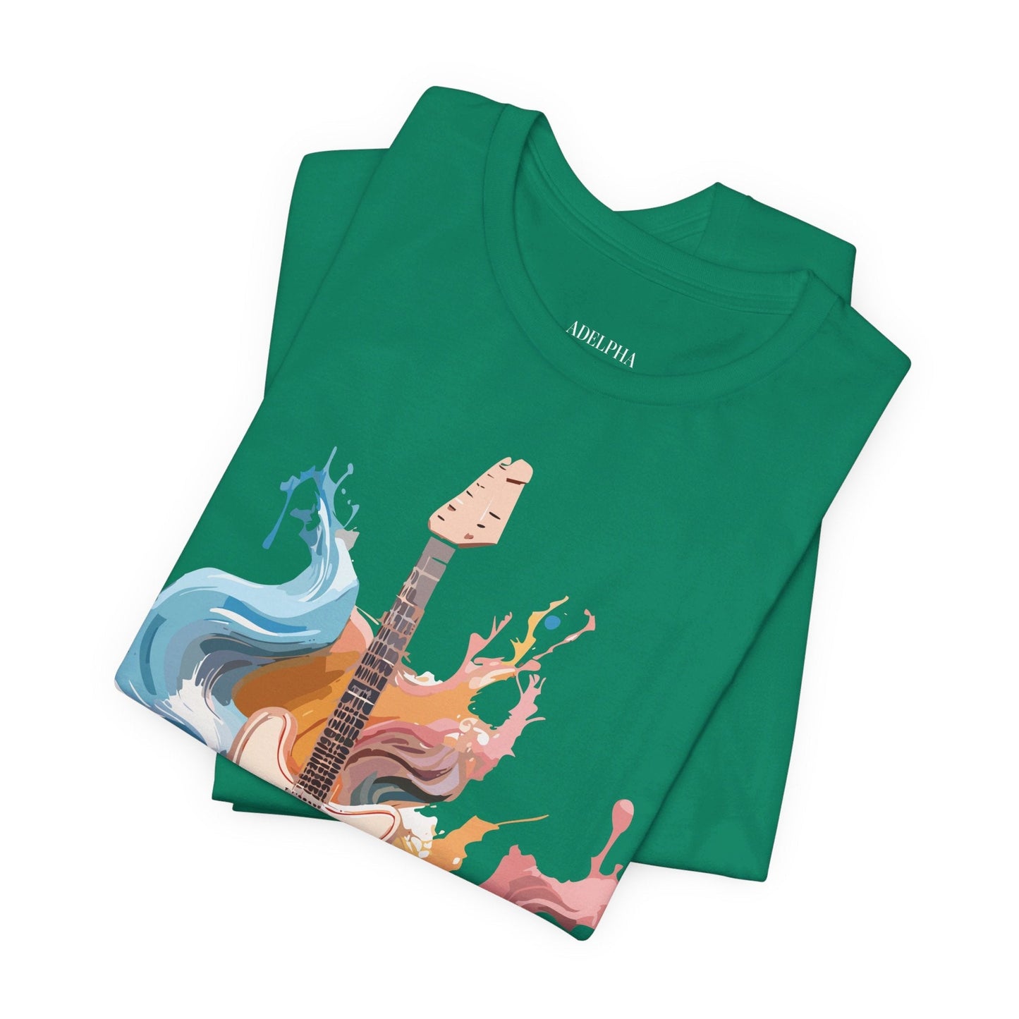 Adelpha Music Graphic T Shirt Unisex Short Sleeve Vintage Inspired Art Tee For Everyday Casual Wear