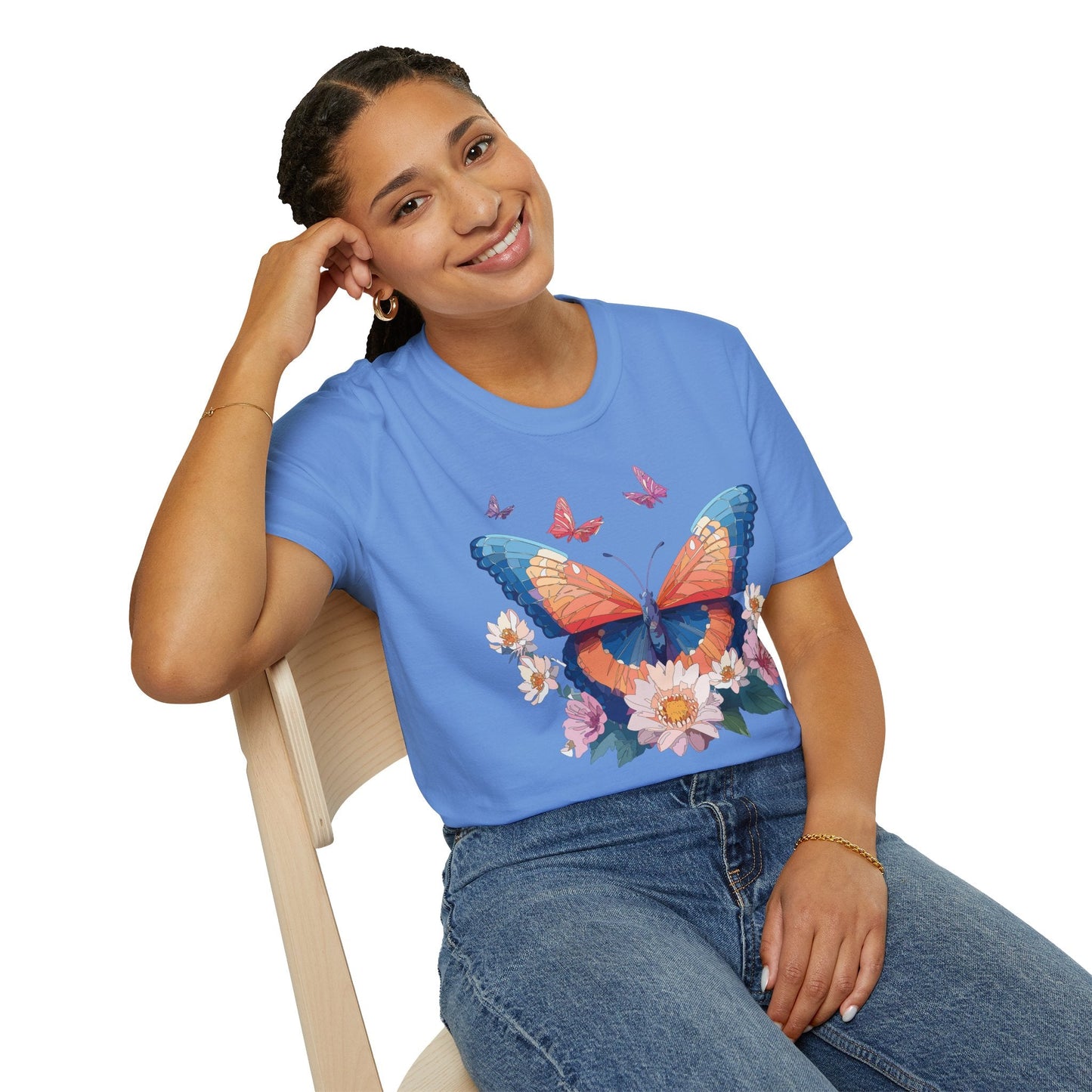 Monarch Butterfly Unisex Softstyle Tee Gildan 64000 Lightweight Breathable 100 Cotton Tee