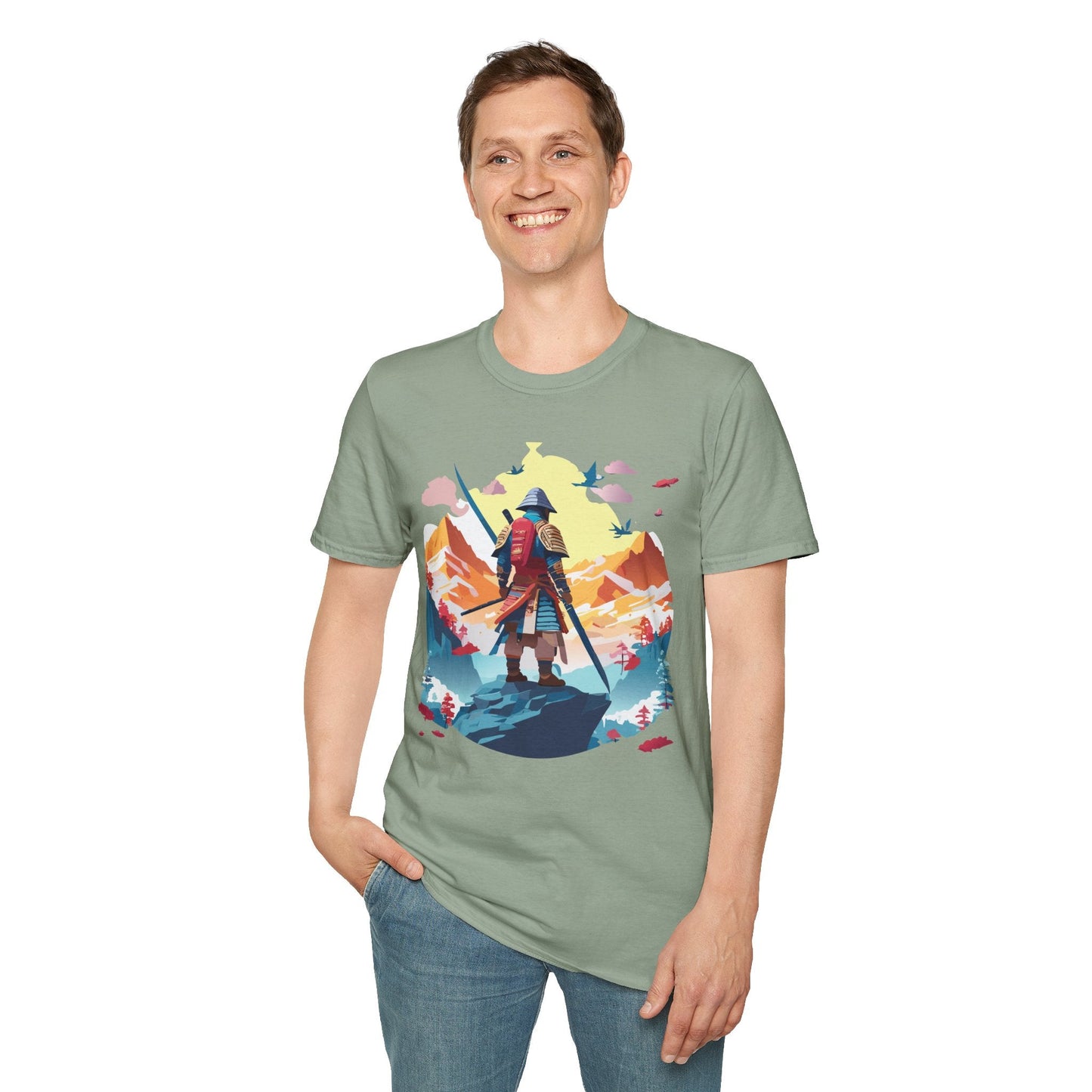 Samurai Shirt Unisex T Shirt Gildan Softstyle 64000 Cotton Tee For Everyday Comfort