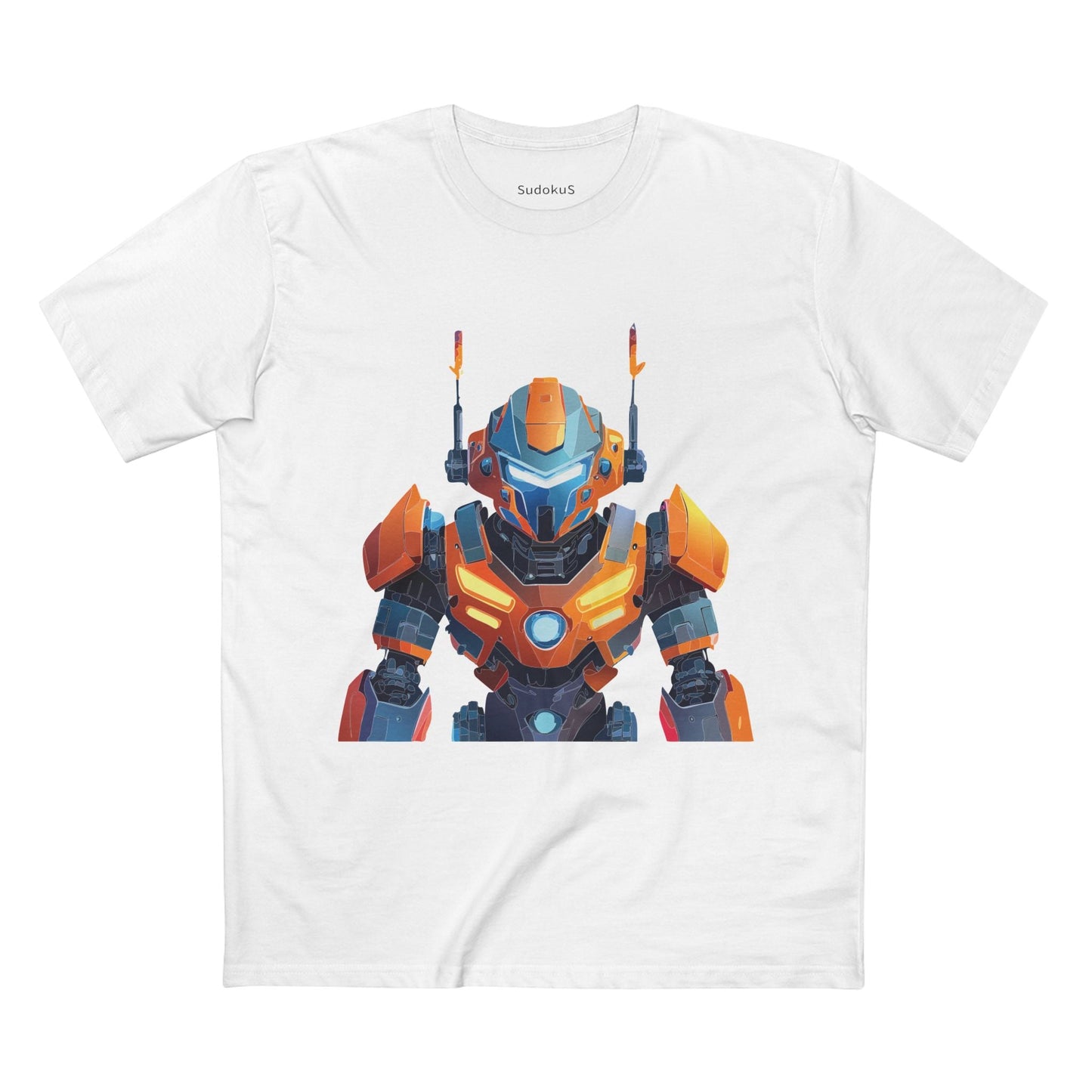 Cyborg Robot Graphic Unisex 100 Cotton Staple Tee 3