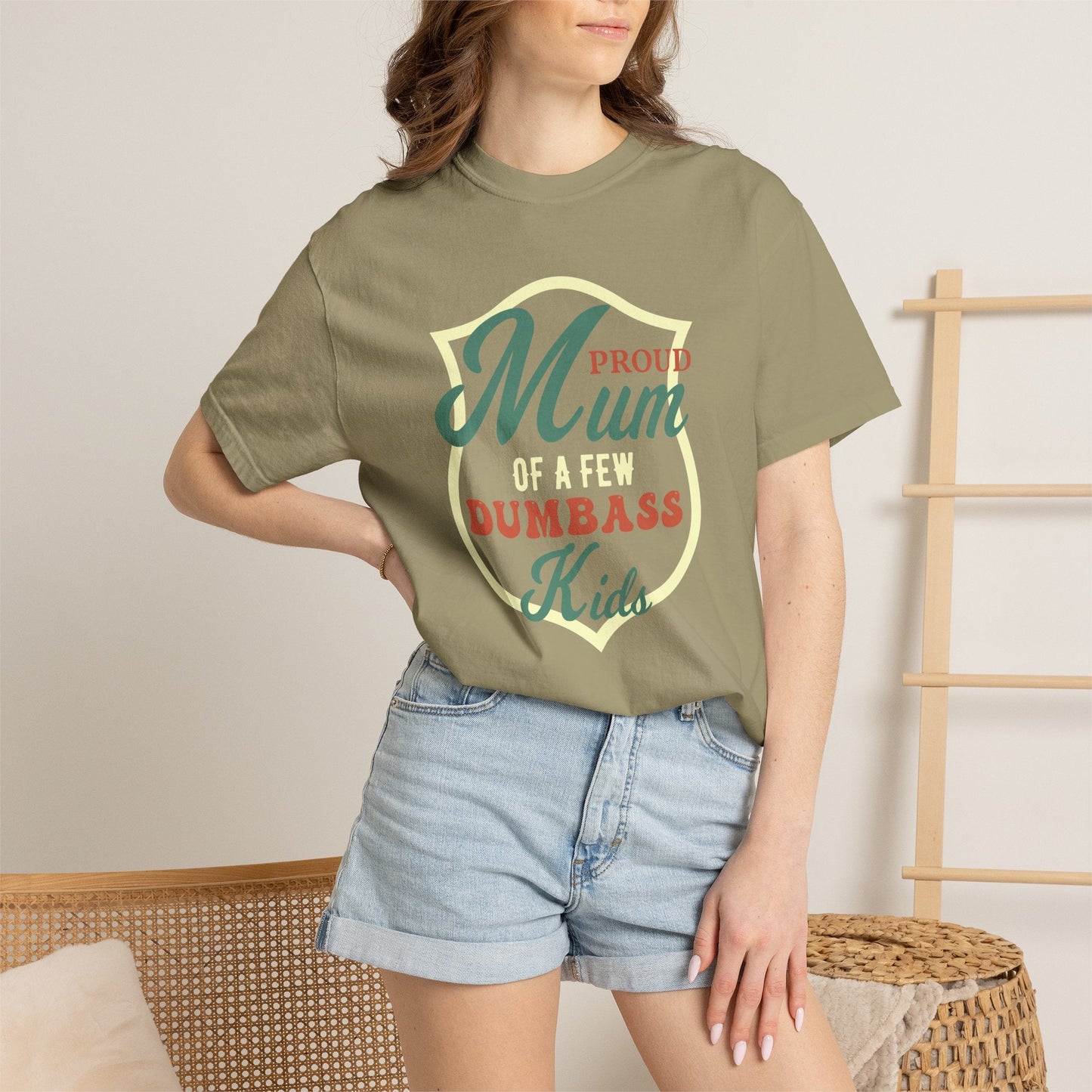 Mom T-shirt Mother's Day Mama Tee Unisex Comfort Colors Garment-Dyed Cotton h44