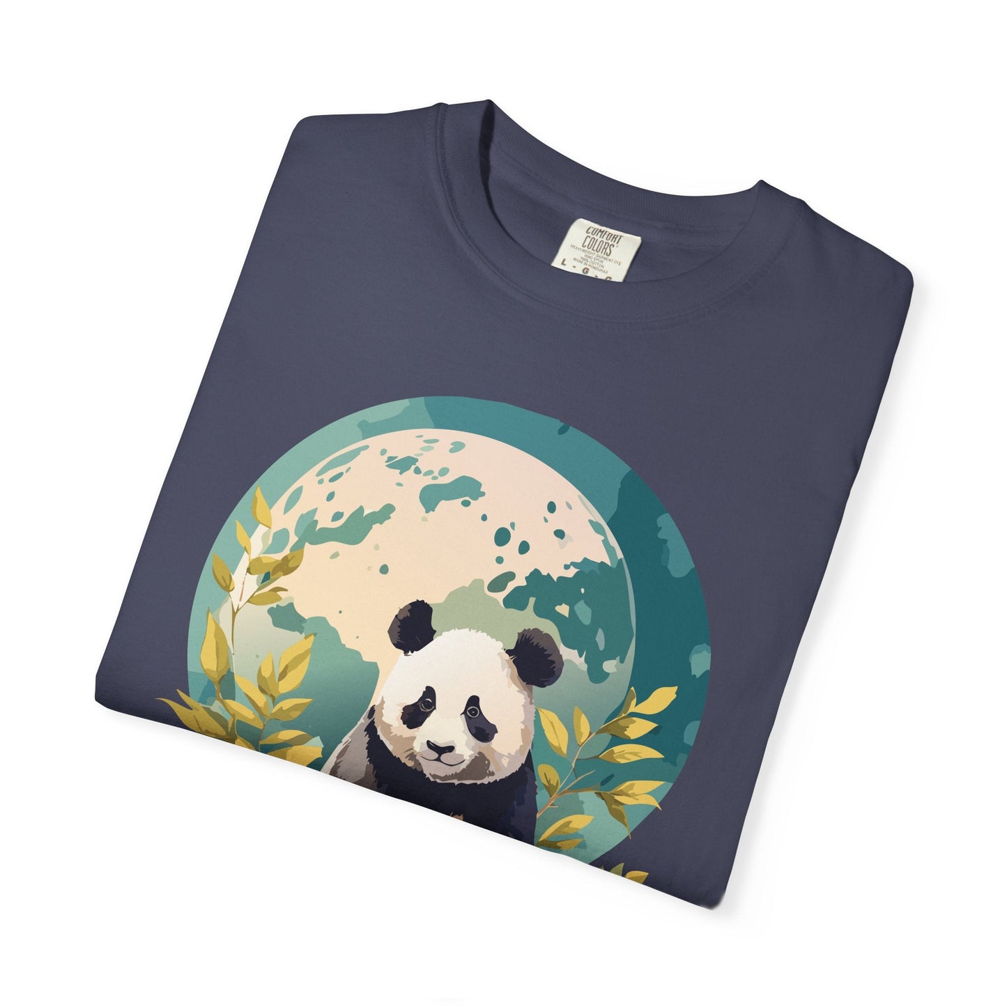 Panda Portrait Graphic T-Shirt Unisex Cotton Floral Animal Art Tee pp6