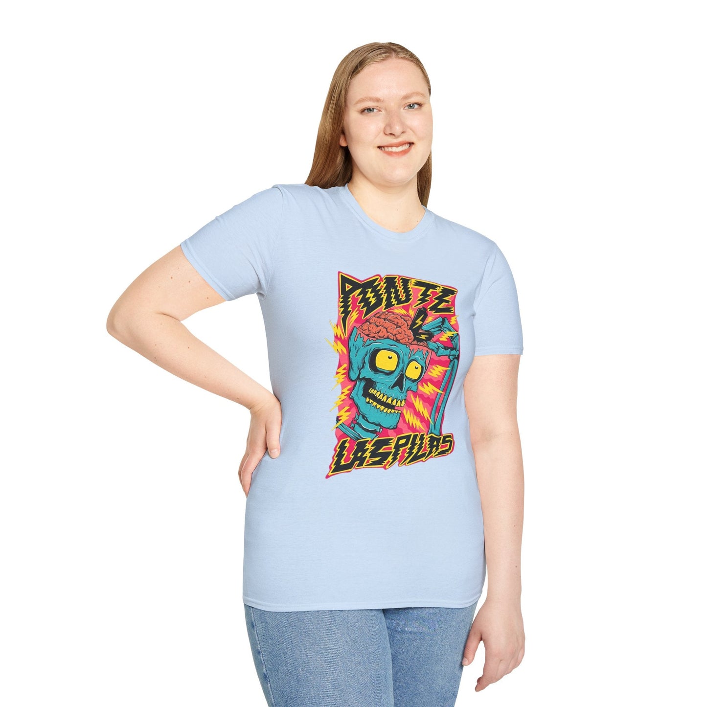 Skull Tee Shirt Unisex Skeleton Shirt Gildan Softstyle 64000 100 Percent Ring Spun Cotton