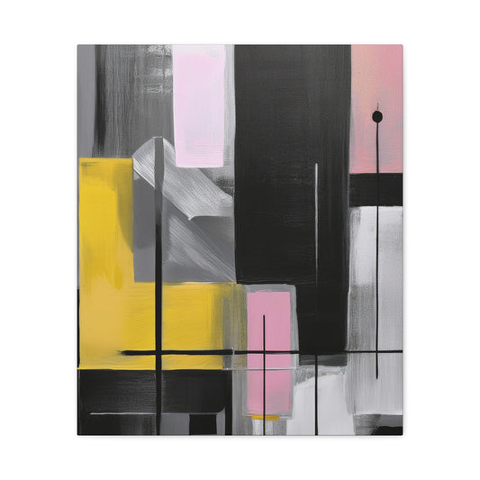 Abstract Geometric Painting Print Canvas 20x24,20x30,24x30 24x32,24x36,30x40 32x48,36x48,40x60 Pine-Wood Inner Frame ABS-39