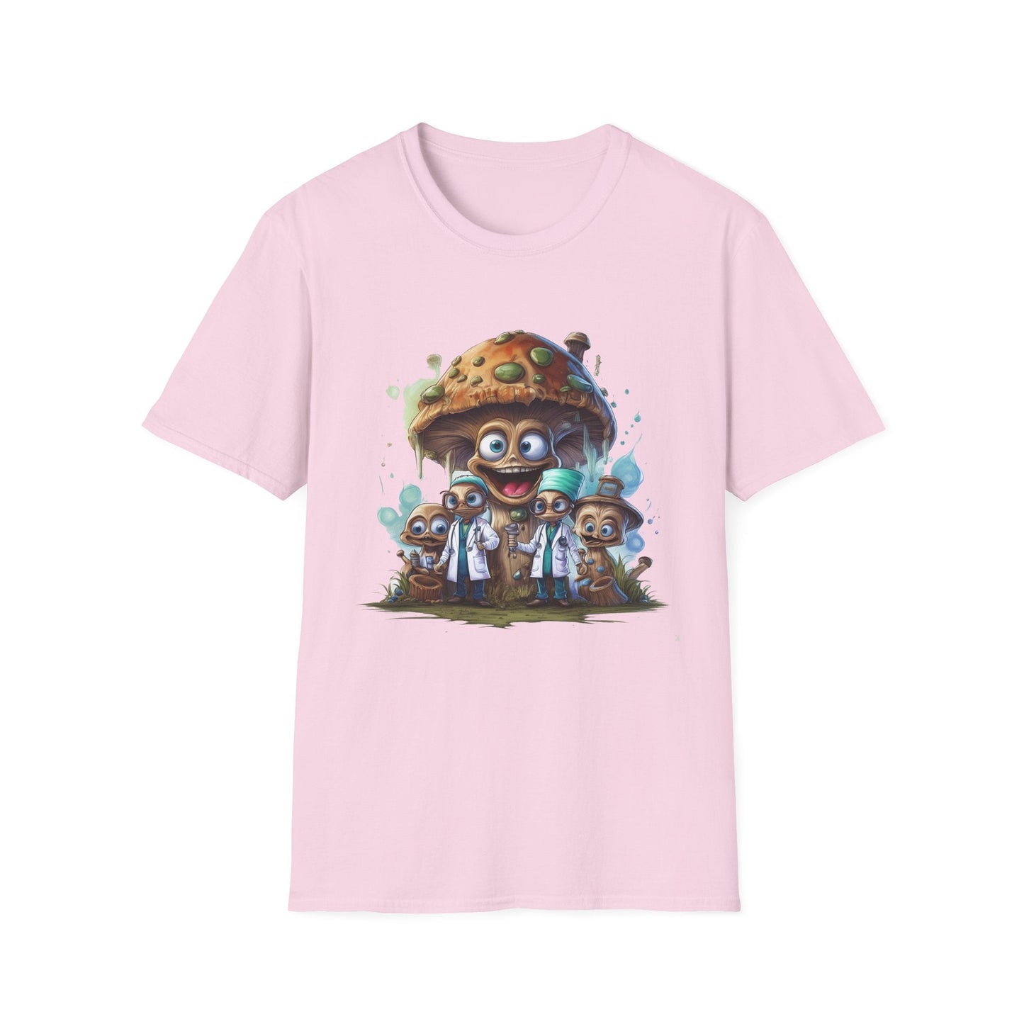 Mashroom Tee Shirt Unisex Funny Mushroom Design Softstyle 64000 Cotton Graphic Tee
