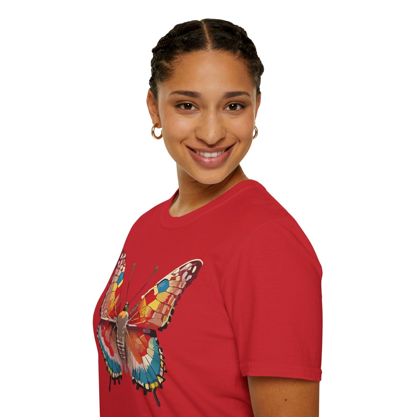 Butterfly Shirt Unisex Monarch Tee Softstyle 100 Percent Ring Spun Cotton Quality Gildan 64000