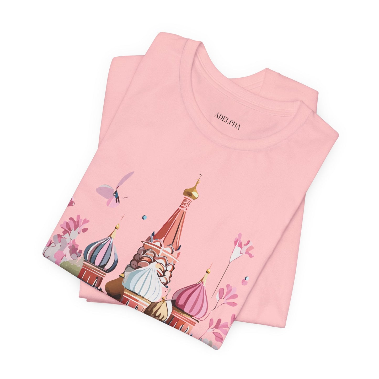 Premium Unisex Tourist Shirt Moscow Graphic Tee With Vintage Adelpha Artwork and Comfort