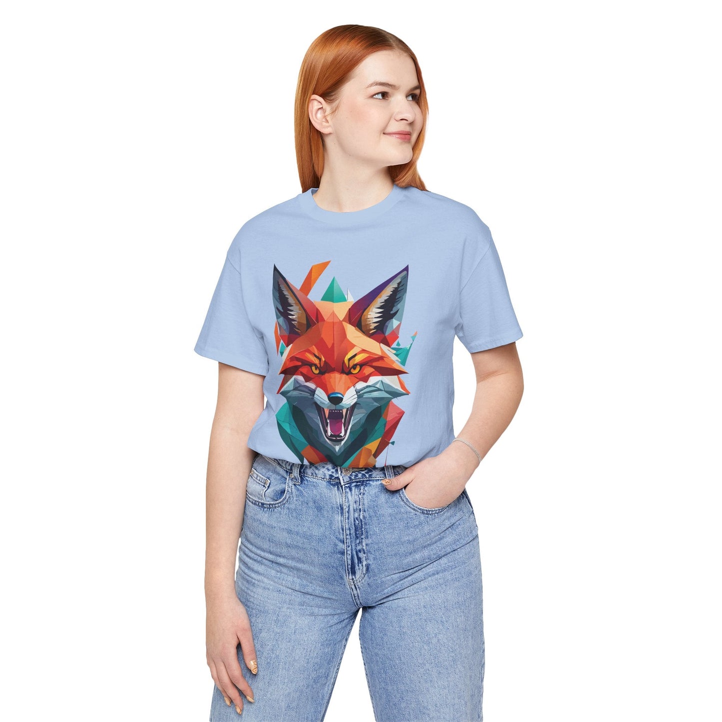 Unisex Animal Print Tee Shirt With Wild Animals Art Design For Men Women Soft Cotton