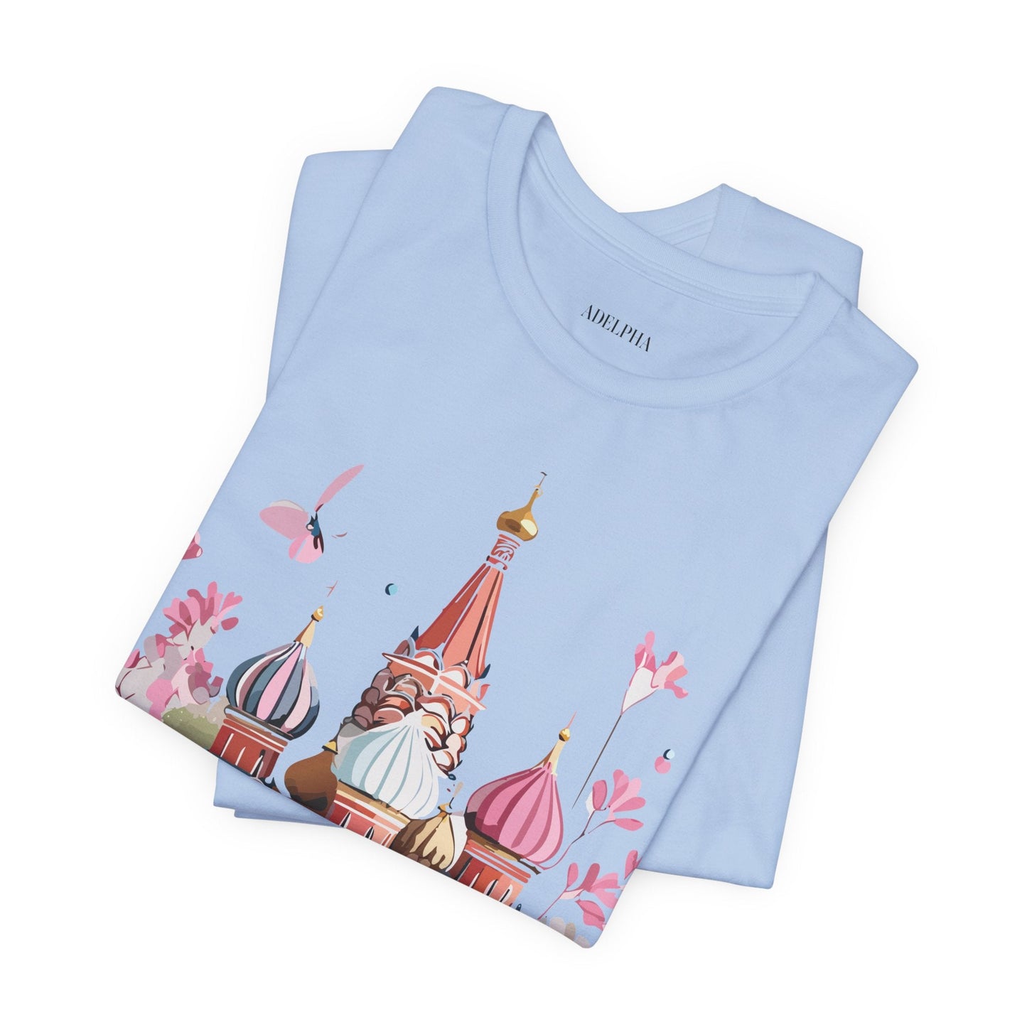 Premium Unisex Tourist Shirt Moscow Graphic Tee With Vintage Adelpha Artwork and Comfort