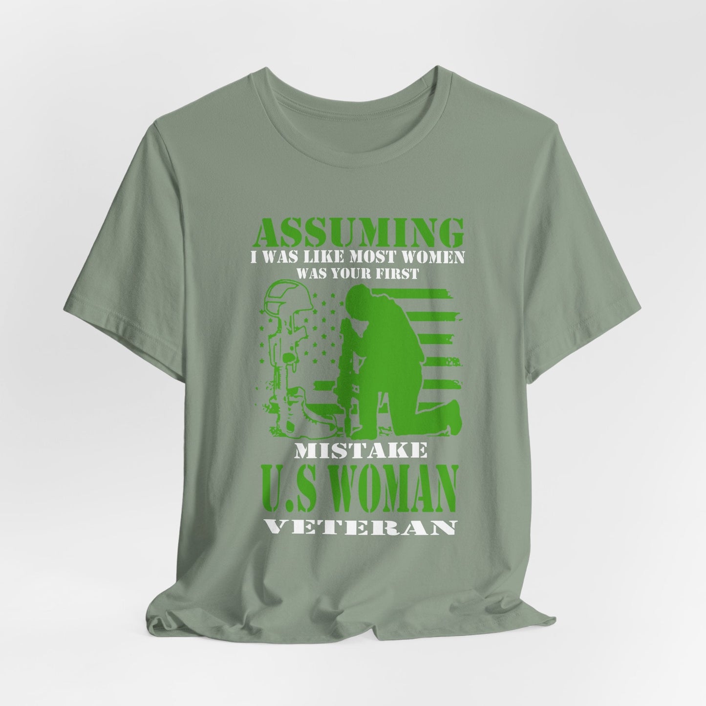 Army Veteran Patriotic Graphic Design Unisex Cotton T-Shirt v45