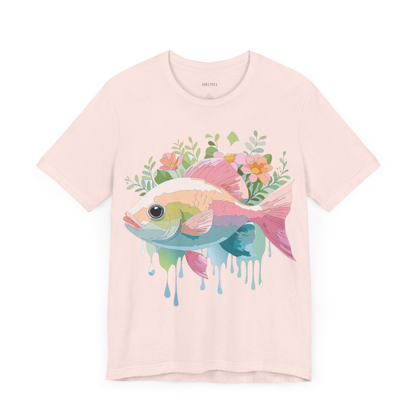 Fish Graphic Unisex 100 Cotton Vintage Artwork Tee 1