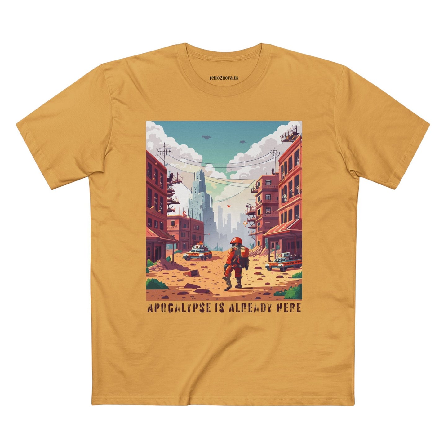 Cataclysm Doomsday Shirt Unisex Premium Cotton Tee With Original Art Design Retro2Nova