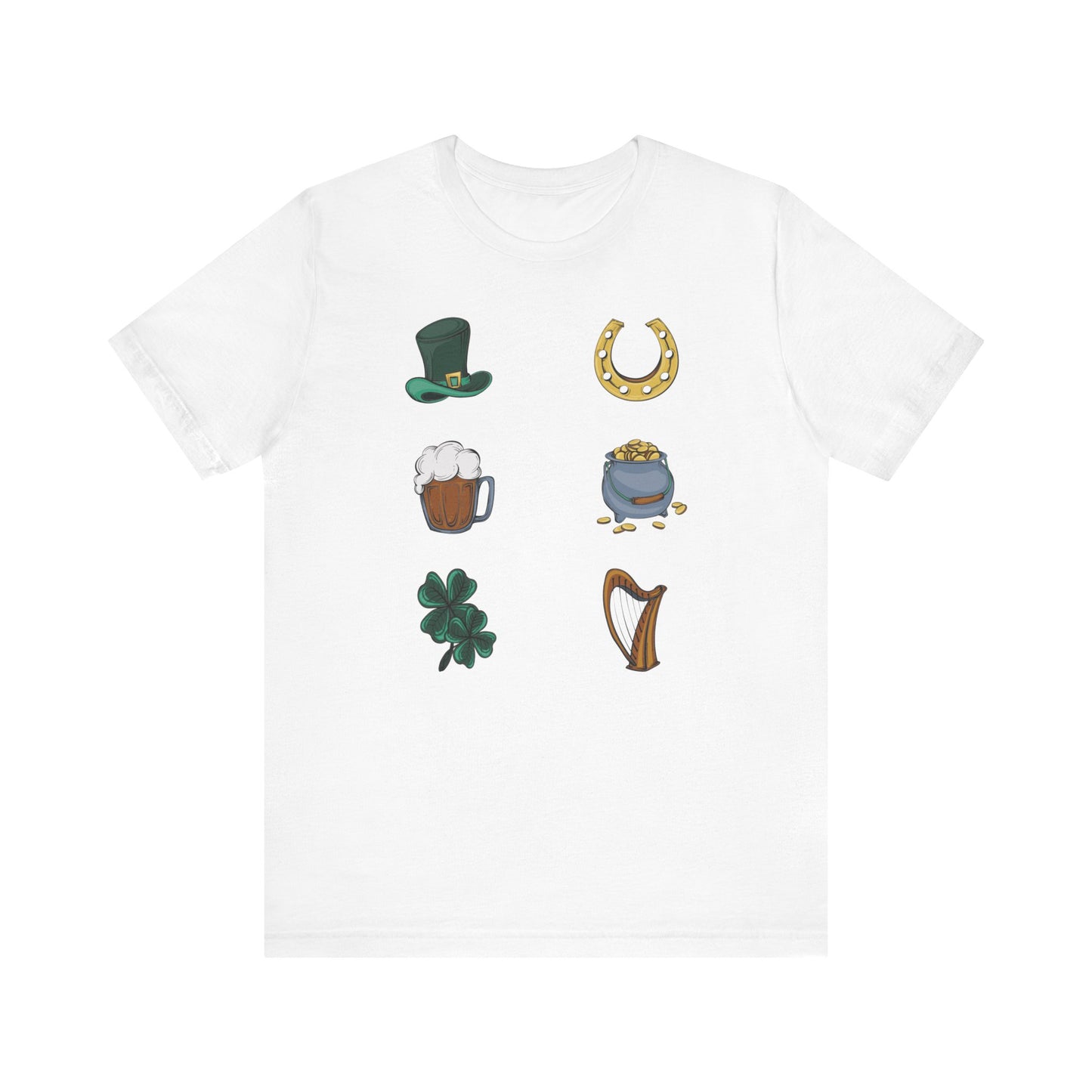 Unisex Cotton Tee Shirt with Lucky Prints