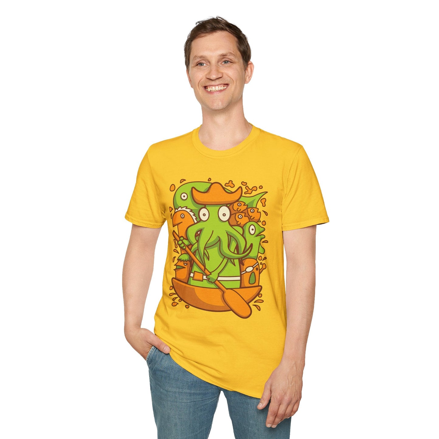 Cartoon T Shirt Animation T Shirt Funny Tee Shirt Unisex Gildan Softstyle Cotton 64000
