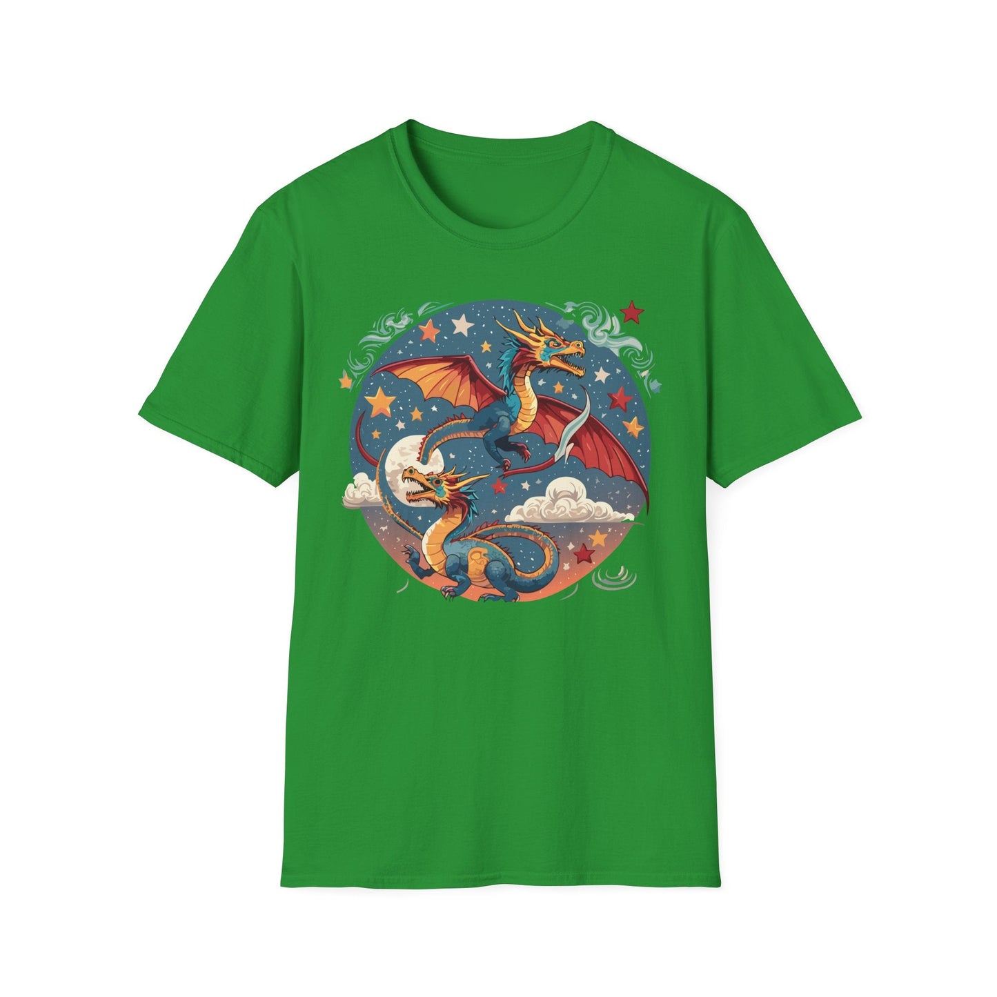 Dragon Graphic Unisex 100 Cotton Tee with Animal Artwork Design 17