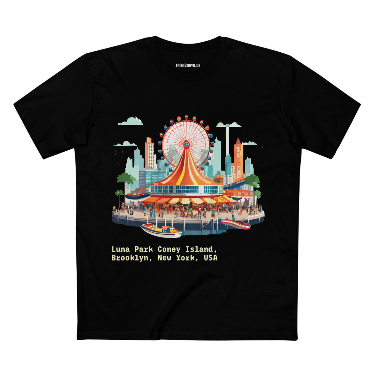 Luna Park Coney Island Carousel T-Shirt | Brooklyn New York Tee