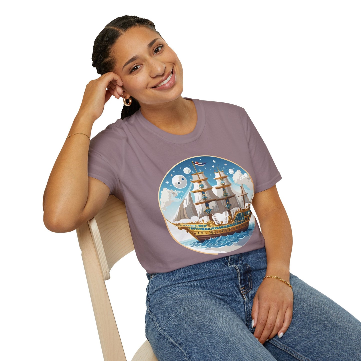 Ship T Shirts Frigate T Shirts Vessel Tee Shirt Unisex Softstyle 100 Percent Ring Spun Cotton Tee