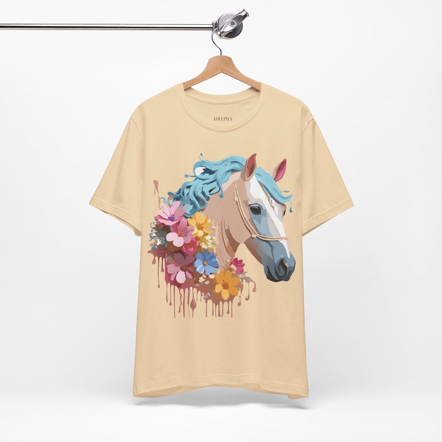 Horse Graphic Unisex 100 Cotton Vintage Animal Art T-Shirt 17