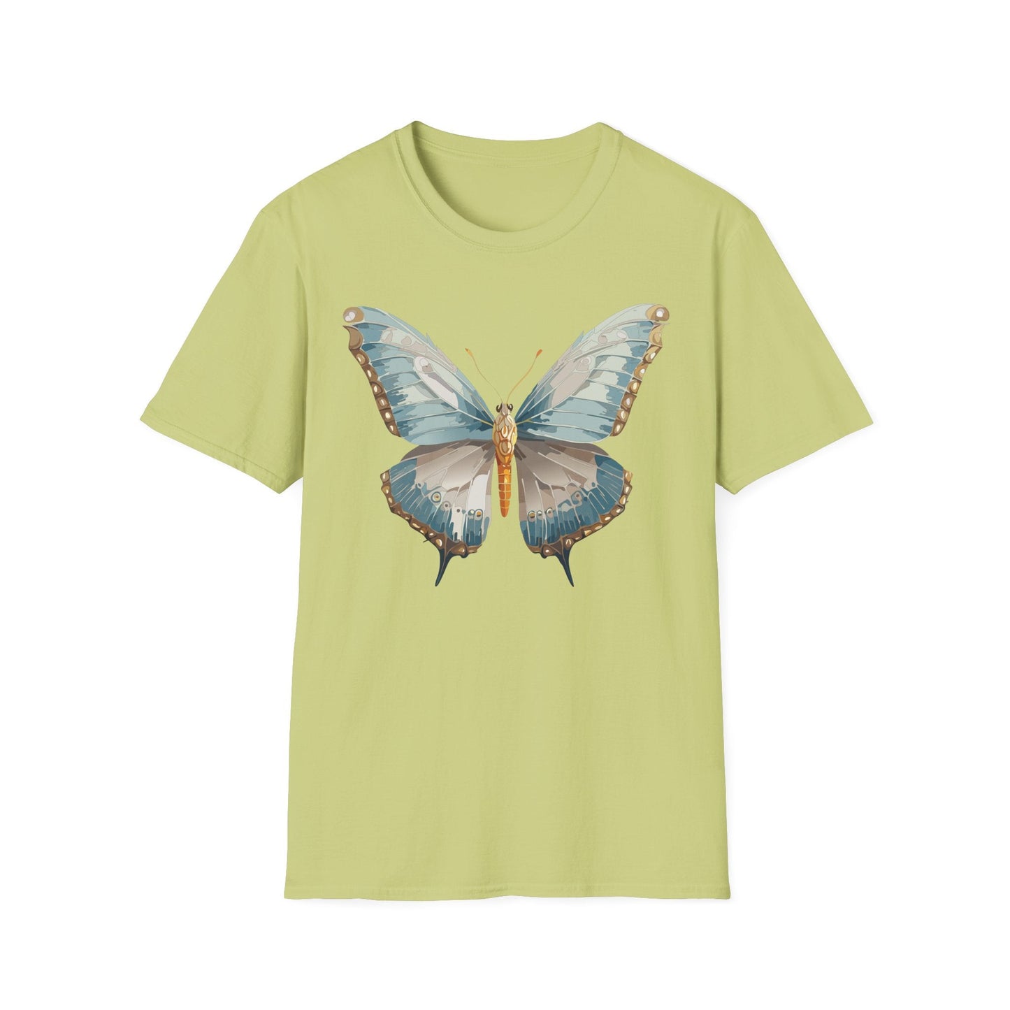 Butterfly Emblem Shirt Unisex T Shirt Gildan Softstyle 64000 Monarch Print Cotton Tee Everyday