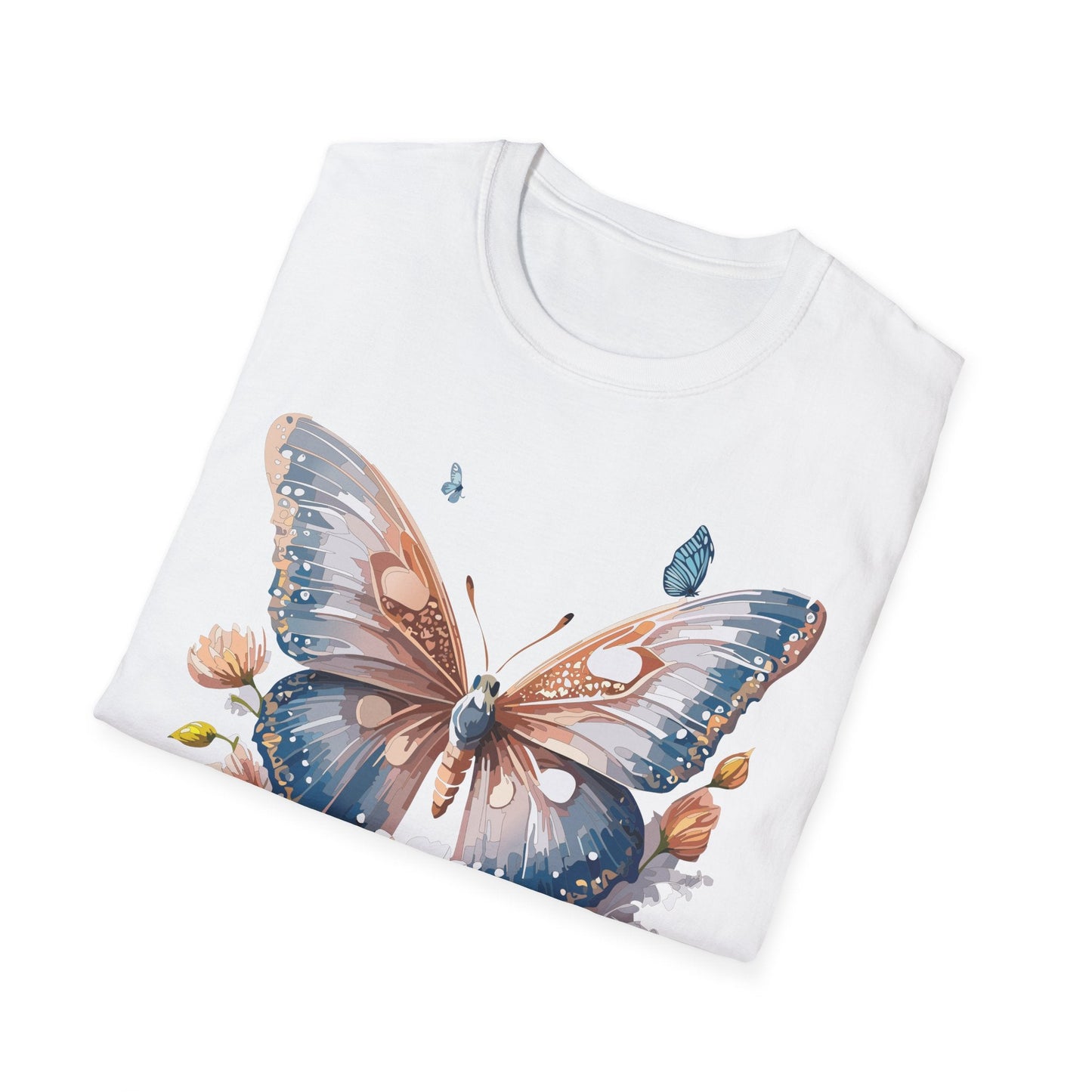 Butterfly Shirt Unisex Monarch Design Gildan 64000 Ring Spun Cotton Softstyle Tee For Comfort