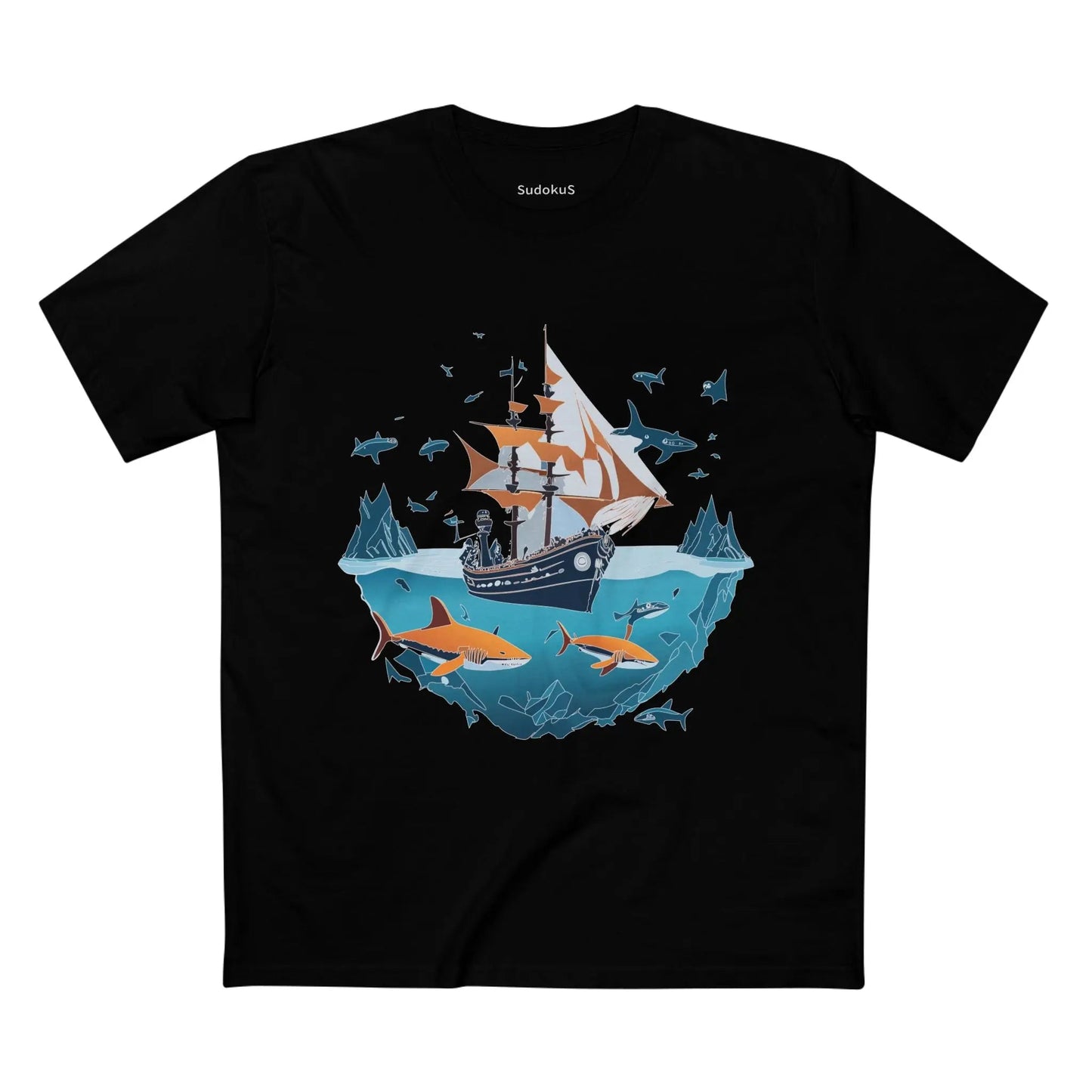 Ocean Coast Graphic Unisex 100 Cotton Staple Tee 31