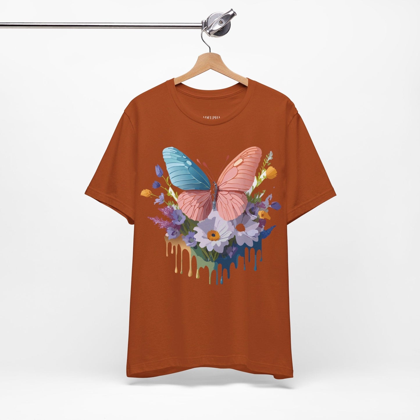 Butterfly Graphic Tee Unisex Adelpha Art Vintage Inspired Short Sleeve Shirt