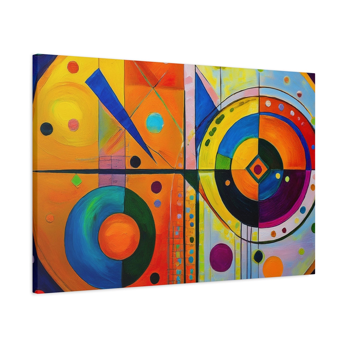 Abstract Oil Painting Print Canvas 24x16, 30x20, 36x24, 48x32, 60x40 Bright Latex Inks, Pine-Wood Inner Frame ABH-63