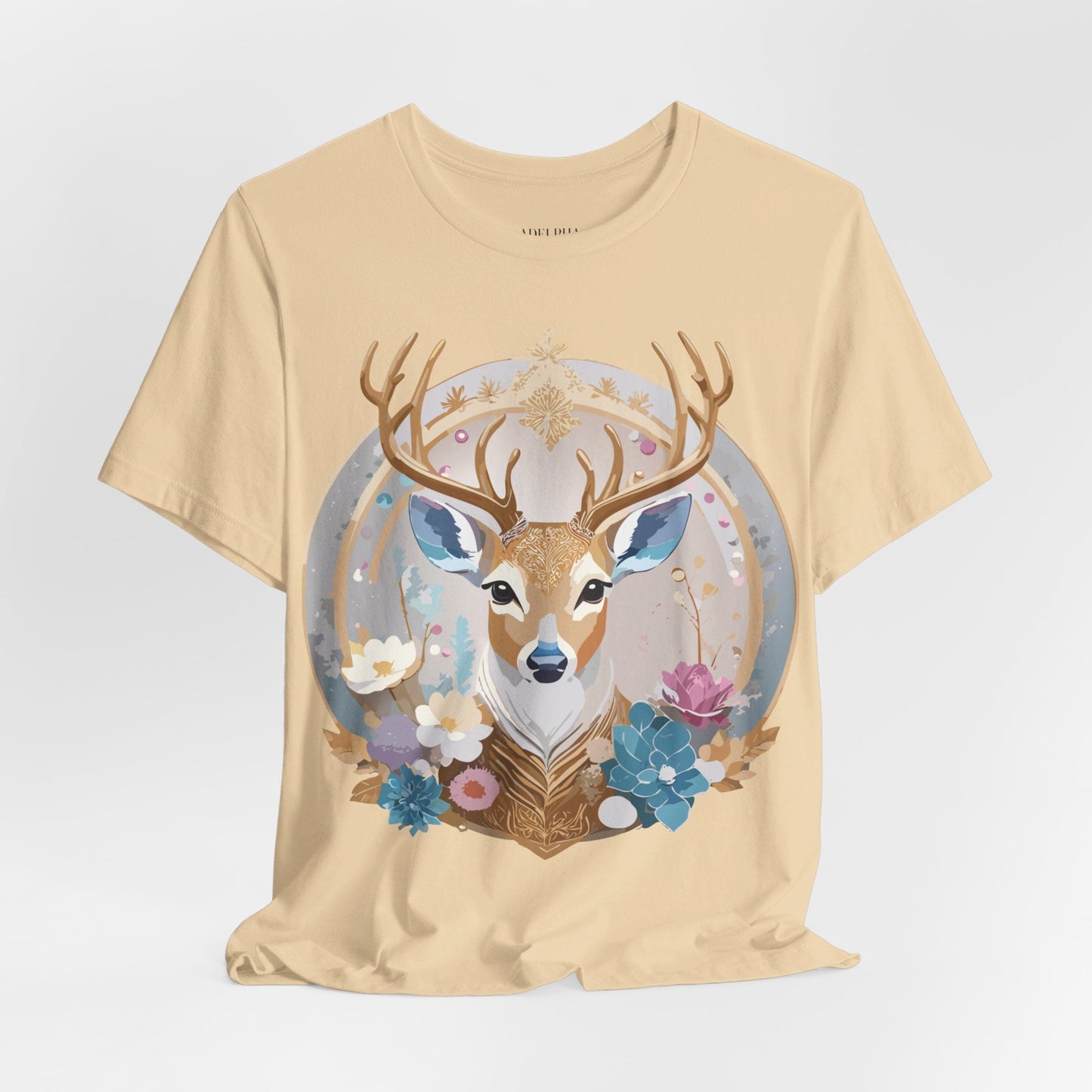 Medallion Graphic Unisex 100 Cotton Vintage Animal Medal Artwork Tee 72