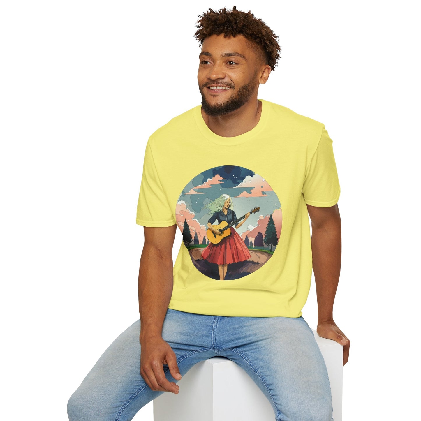 Womens Graphic T Shirt Art Design Ladies Tee Softstyle Gildan 64000 100 Percent Cotton