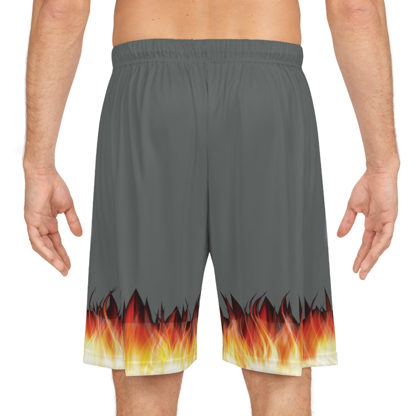 Basketballshorts für Herren mit Flamme 