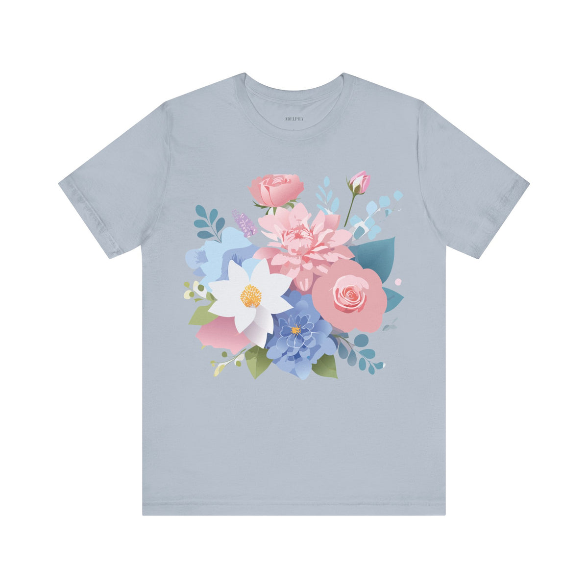 Floral Graphic Tee Shirt - Bella+Canvas Unisex 100 Cotton 31