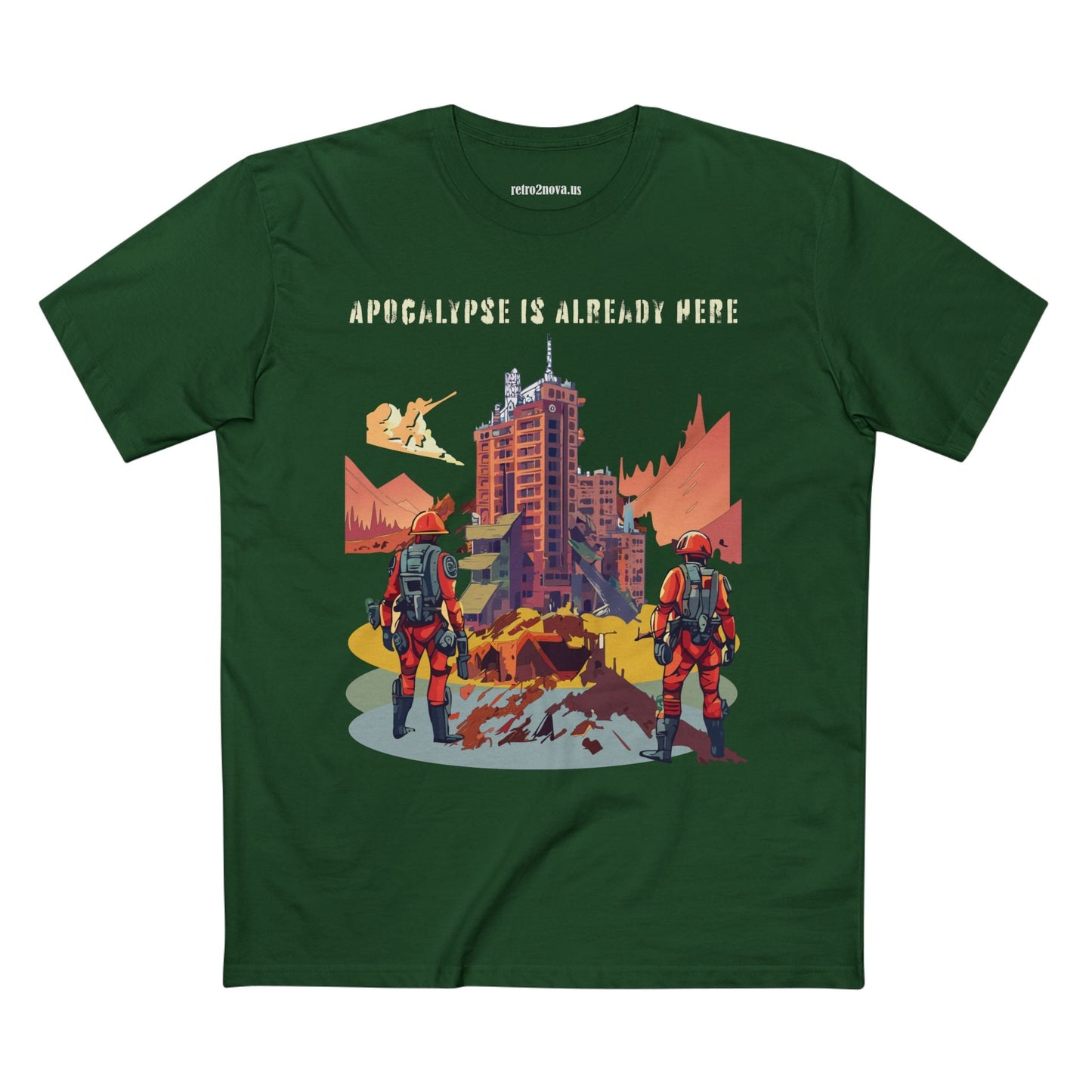 Cataclysm Doomsday Unisex Premium Cotton Tee With Original Art Design Retro2Nova
