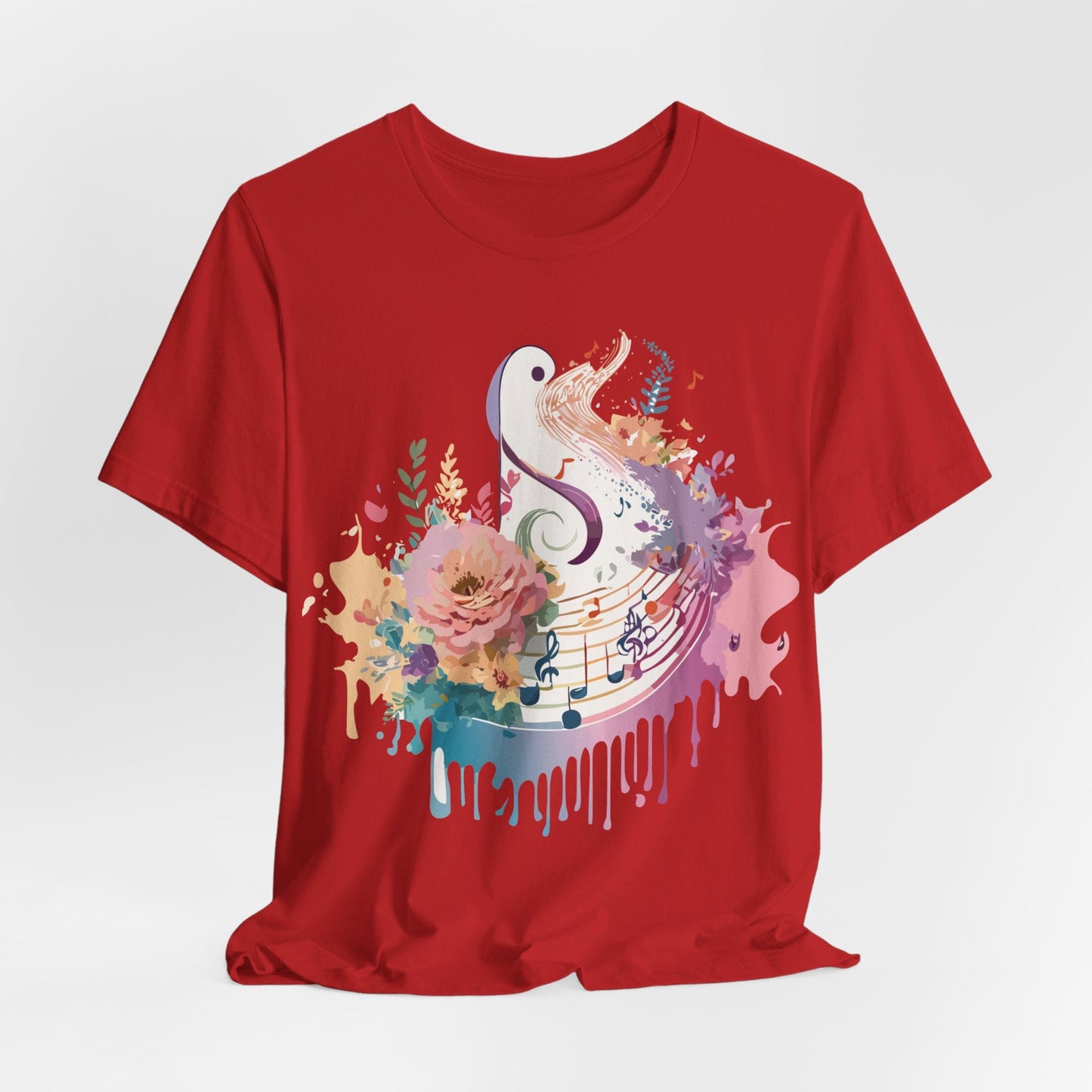 Adelpha Graphic Tee Unisex Short Sleeve Vintage Inspired Artwork Music Theme T Shirt