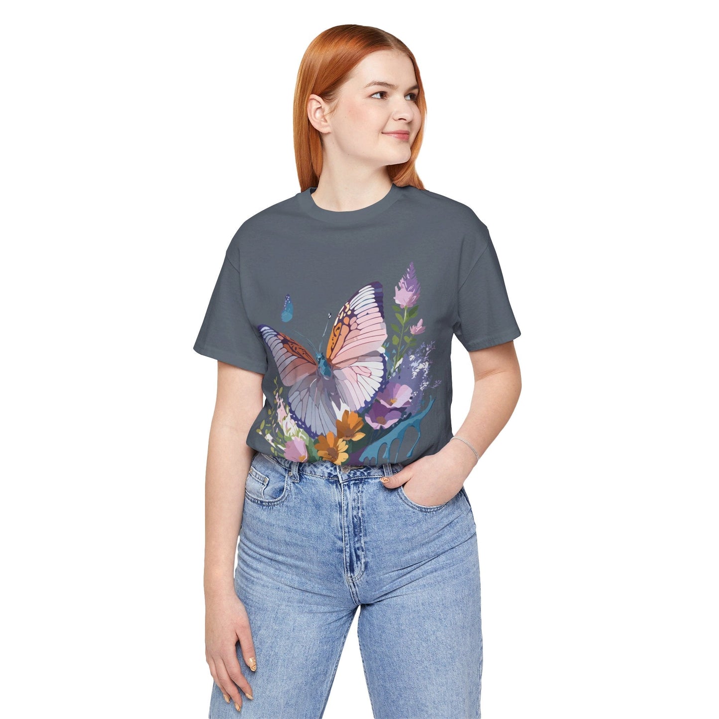 Butterfly Graphic Tee Unisex Adelpha Vintage Inspired Art Design Tee