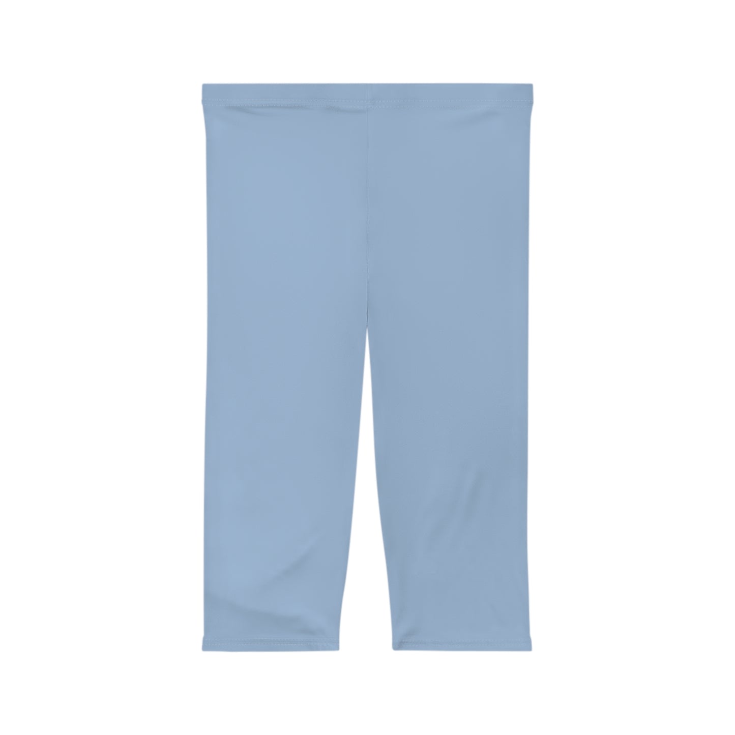 Hope Blue Color Women's Brushed Suede Poly Span Casual Capri Leggings XS-2XL