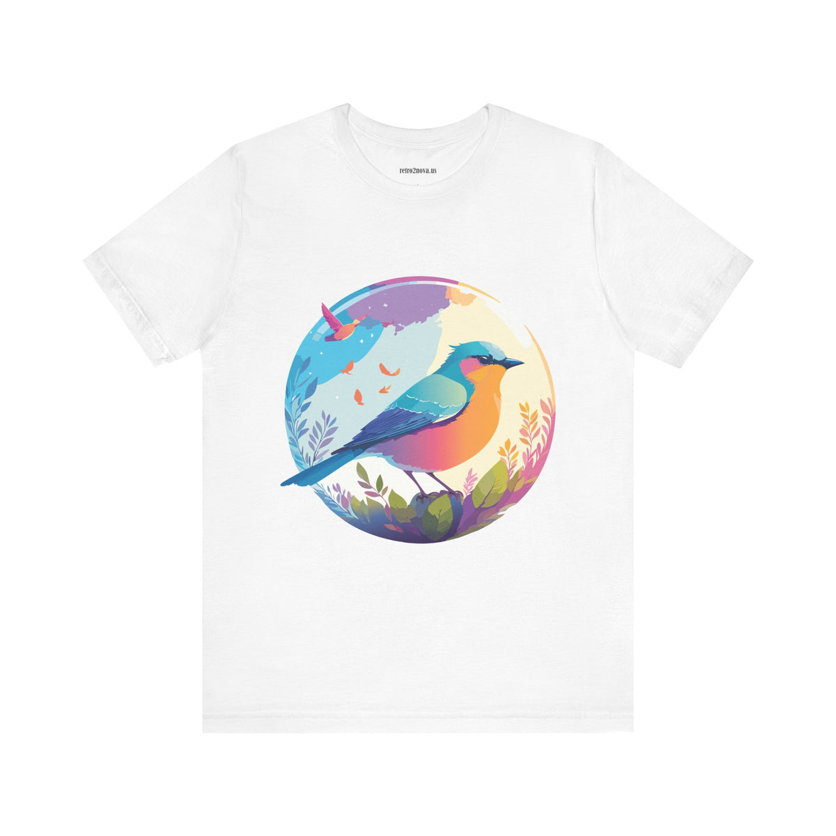 Bird Graphic Unisex Cotton Bella+Canvas Tee with Animal Design ab2