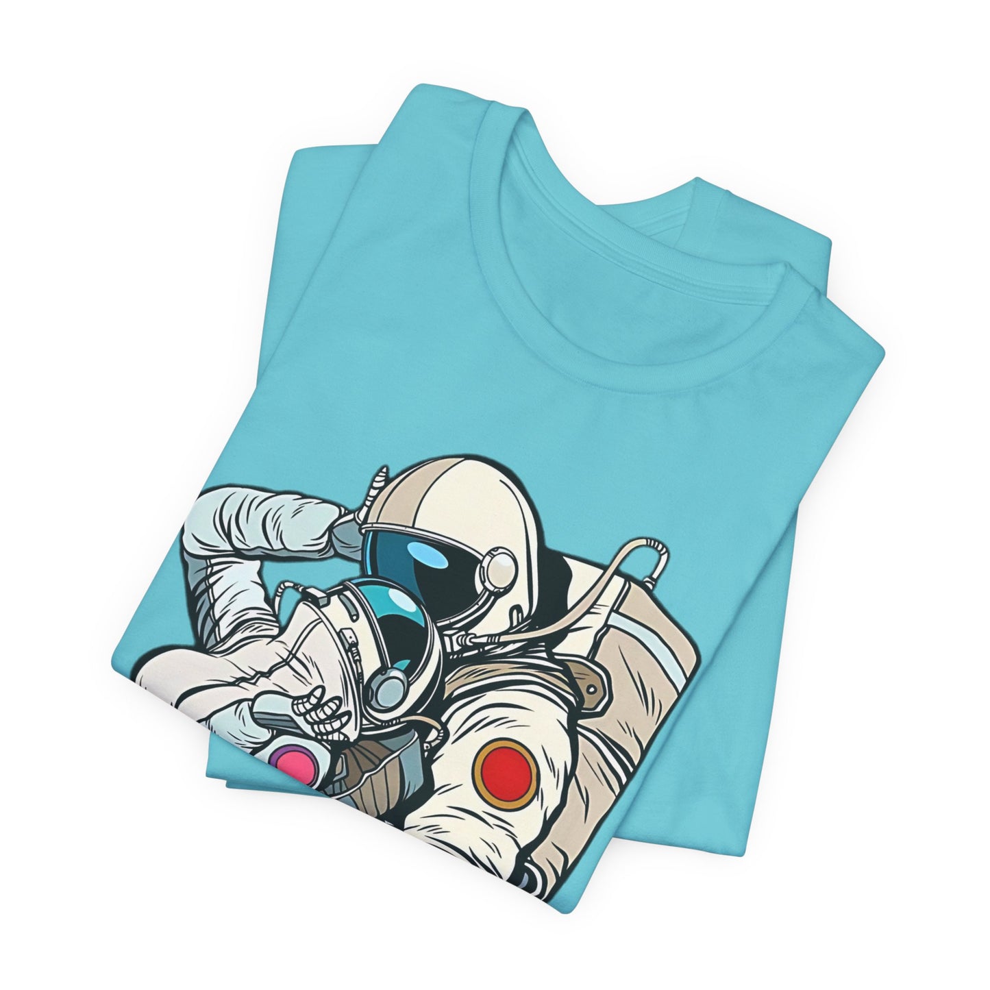 Unisex Astronaut T-shirt, Space Lovers Tee, Cosmic Top, Astronaut Graphic Tee, Cosmos Graphic T-Shirt, Love Shirt Art T-Shirt