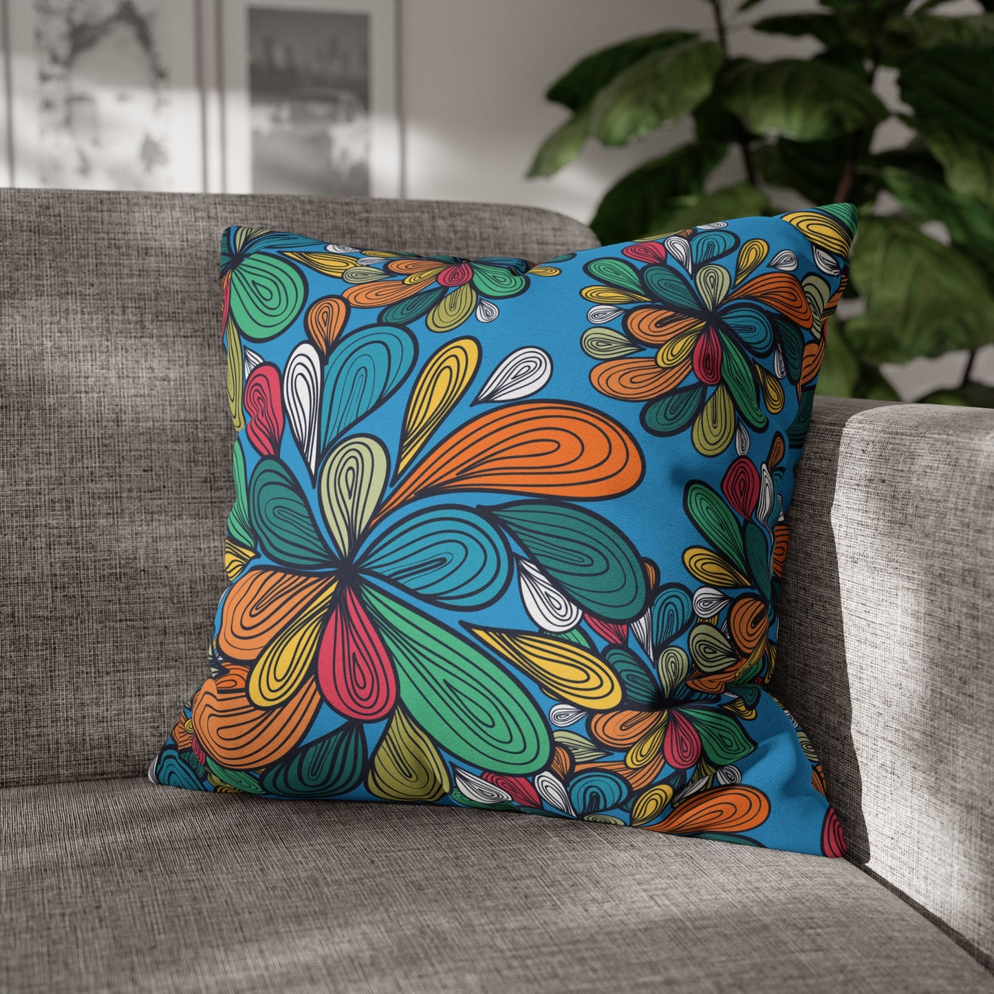 Floral Poly Pillowcase